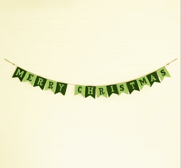 Felt Merry Christmas Garland